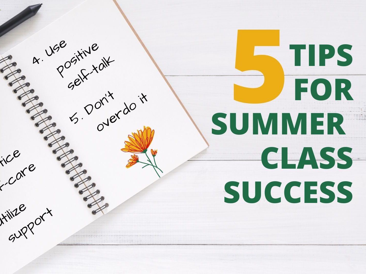 Tips for success in your summer classes Student Affairs